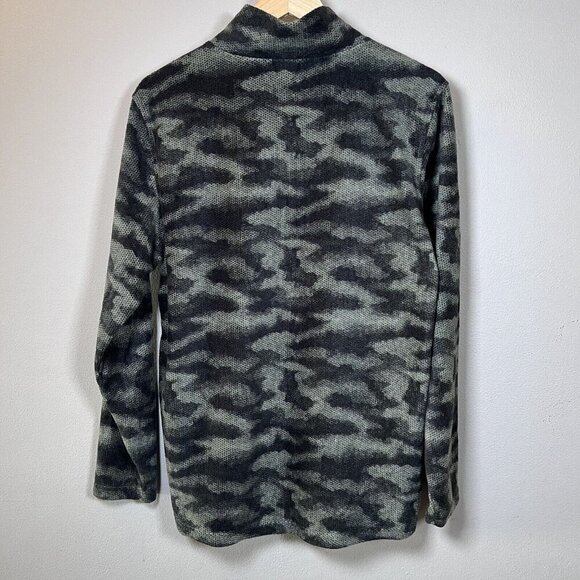 Avalanche Camo Fleece Quarter Zip Jacket Long Sleeve Casual Men's Medium - Picture 3 of 9